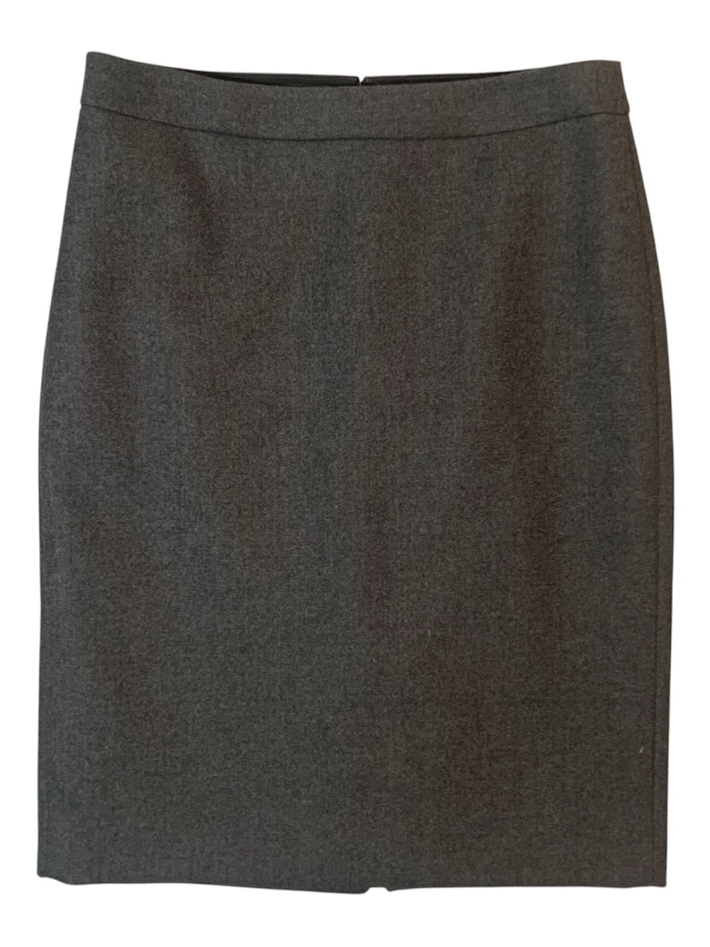 J.Crew Classic Charcoal Gray Wool Pencil Skirt Size 6 EUC